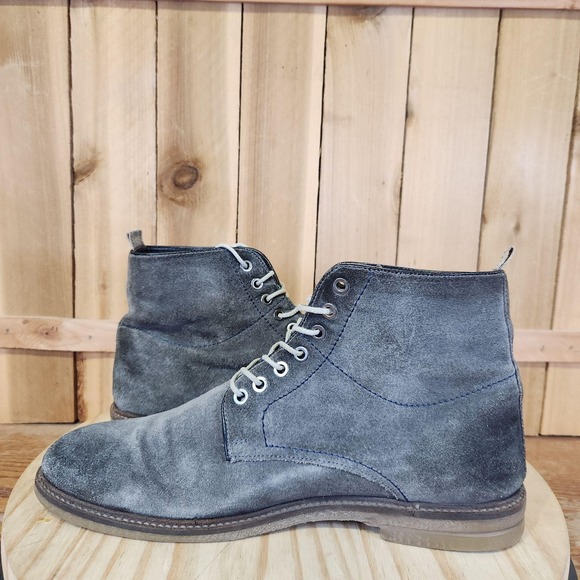 Roan By Bed Stu Drell Boots Mens 10 Gray Suede Chukka Ankle Lace Up main image 6